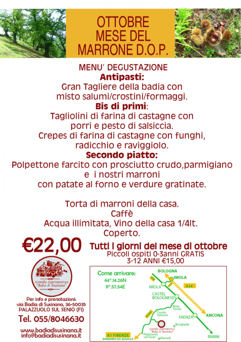 Menu Degustazione Marroni
